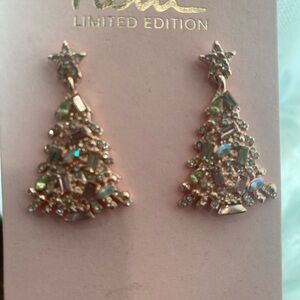 🎄Limited Edition Tree Earrings with Multicolor Stones